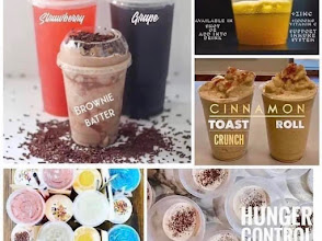 A selection of shakes and specialty drinks made at Dandridge Lakeside Nutrition